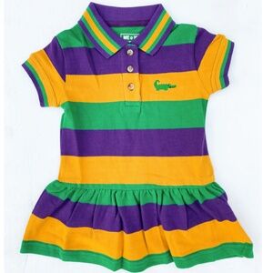 6M MARDI GRAS POLO DROP WAIST DRESS - LULU BEBE